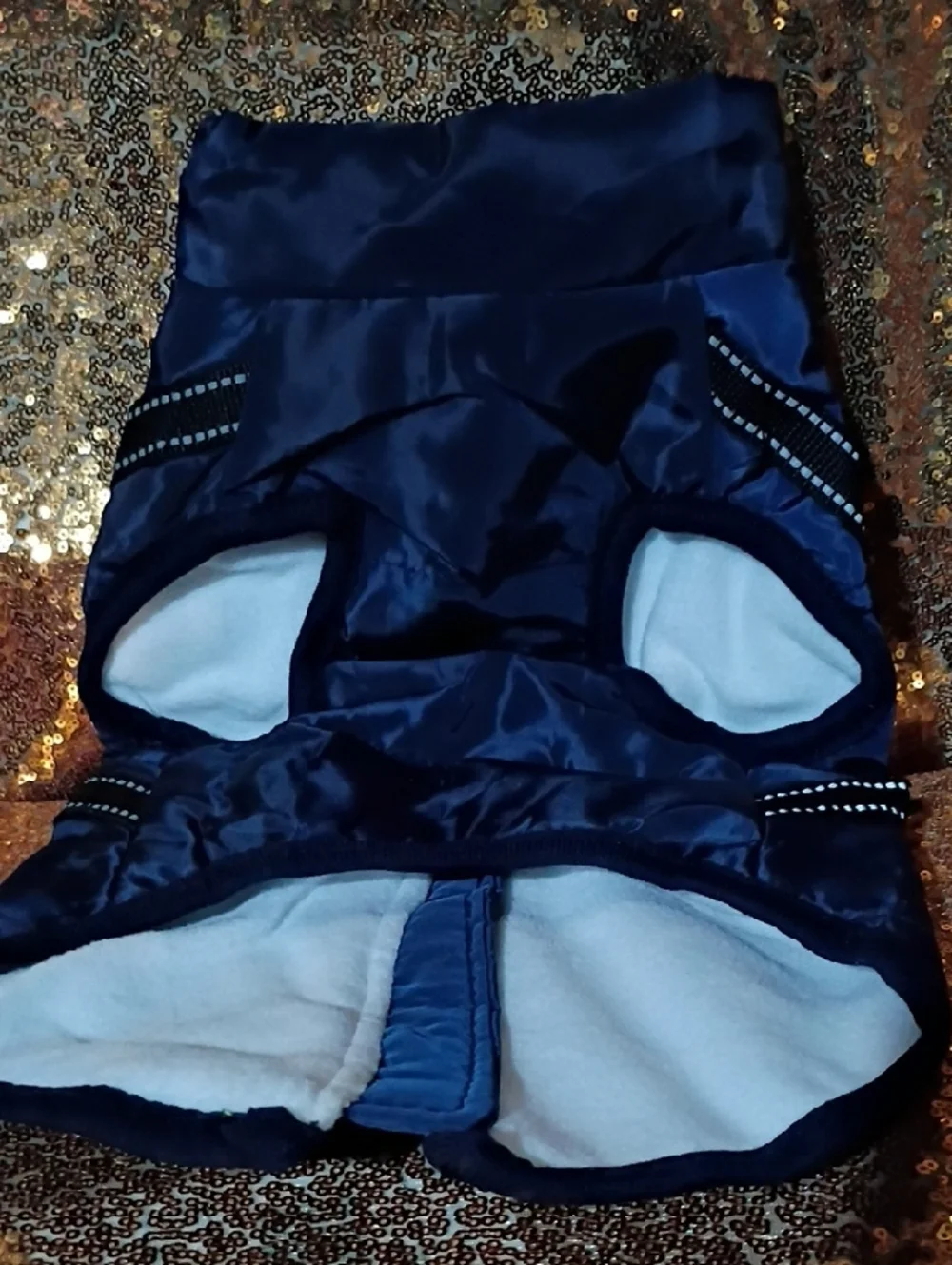 Navy Reflective Dog Harness Vest